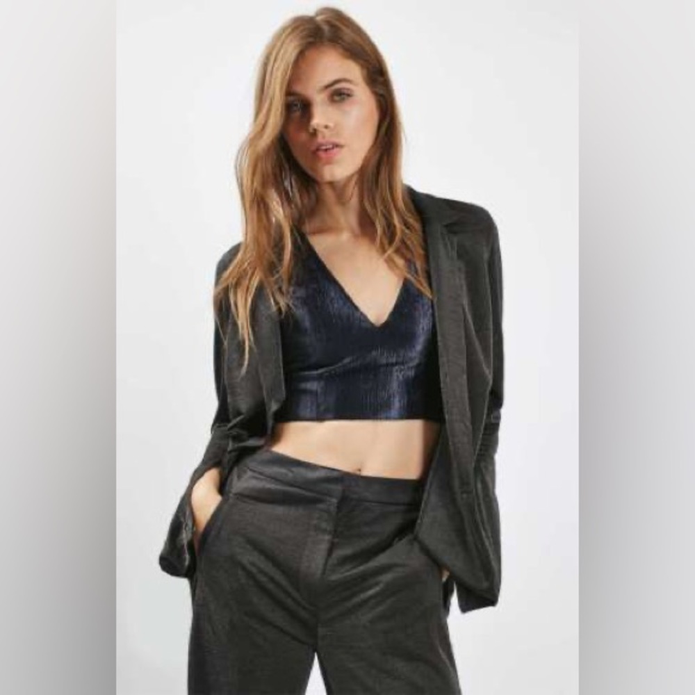 Top Shop Metallic Blazer